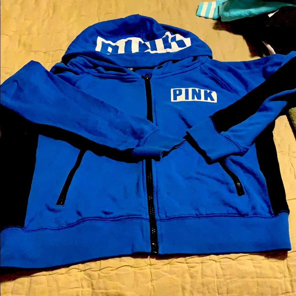 Pink zip up hoodie